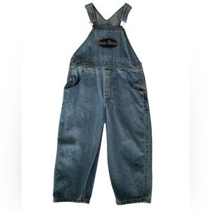 Vintage Wake Forest University Denim Overalls Kids Size 4T Demon Deacons